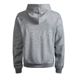 Sudadera con capucha desgastada para hombre de alta calidad con aspecto rasgado y desteñido, sudaderas con capucha desgastadas personalizadas con su propio logotipo - Product Image 2