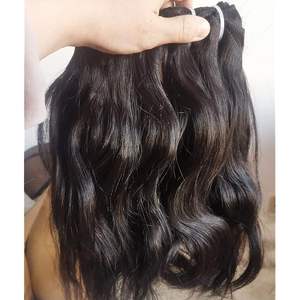 Venta al por mayor de cabello sin procesar indio del sur de la cutícula alineada paquetes de cabello peruano, paquetes de cabello humano brasileño Virgen sin procesar - Product Image 1