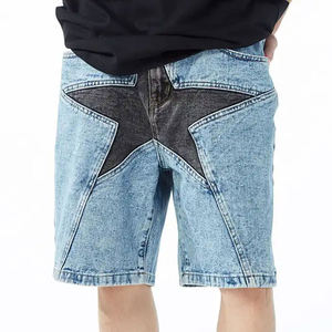 กางเกงยีนส์ขาสั้นผ้าฝ้ายสำหรับผู้ชายกางเกงวินเทจซักได้สำหรับใส่ทำงานแฟชั่นกางเกงยีนส์กางเกงขาสั้นฤดูร้อนดีไซน์ใหม่ - Product Image 5