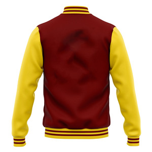 Chaqueta Letterman chaqueta universitaria al por mayor para invierno y otoño lana y forro de seda decoración de botones - Product Image 2