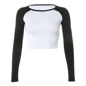 Nueva moda hecha a medida para mujer, camisetas cortas con cuello redondo 100% algodón, ropa informal, camisetas transpirables para exteriores, camisetas - Product Image 1
