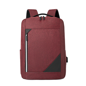 Người Đàn Ông Của Hàng Ngày Văn Phòng Du Lịch Không Thấm Nước Oxford Máy Tính Xách Tay Ba Lô Phong Cách Ăn Mặc Thiết Kế USB Cổng Hình Học Polyester Lót Dây Kéo - Product Image 3