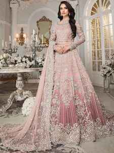 เครื่องแต่งกายแบบดั้งเดิมของผู้หญิง lehenga choli ปักด้วยมือแบบแฟนซี - Product Image 2
