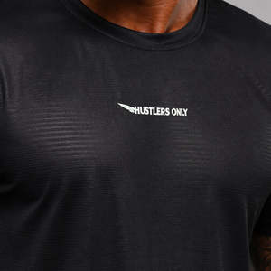 เสื้อยืดแขนสั้นผู้ชาย HUSTLERS ONLY ทรงโอเวอร์ไซส์ แห้งเร็ว ผ้าถัก คอวี โพลีเอสเตอร์ 100% พิมพ์ลายแบบ Sublimation Transfer - Product Image 4