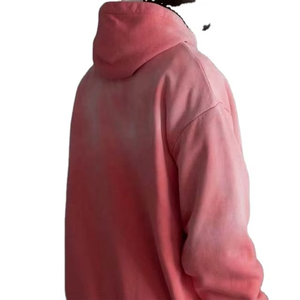 Sweat à capuche sunfaded personnalisé Vintage lavage à l'acide en détresse Boxy pull à capuche hommes strass à capuche soleil délavé sweats 2025 - Product Image 3