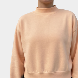 Sudaderas de Mujer al por Mayor, Cuello Alto Holgadas, Personalizadas con Logotipo, Manga Larga, Invierno, Felpa, Poliéster/Algodón - Product Image 3