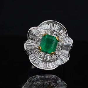 Luxury Lab Grown Diamond <b>Ring</b> <b>Emerald</b> Cut VS1 Clarity IGI SGL Certified Gold Rose Gold <b>Silver</b> Wholesale Supplier - Product Image 1
