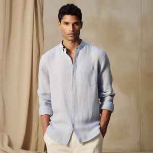 Chemises habillées en fibre de bambou à manches longues extensibles pour les affaires, coupe régulière, chemises habillées en bambou sans repassage pour hommes - Product Image 2