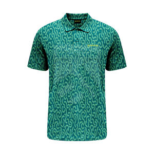 Camiseta de polo de golf para hombre, venta al por mayor, nuevo diseño, secado rápido, ajustada, 92% poliéster, 8% Spandex, patrón sólido, impresión por sublimación - Product Image 1