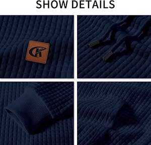 Nuevo Diseño, Sudadera con Capucha para Hombre, Tejido de Punto Sólido, Teñido, con Forro, Logotipo Personalizado, Secado Rápido, Invierno, MOQ Bajo, Venta al Por Mayor - Product Image 5