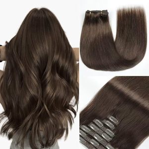 ผมต่อแบบคลิปหนีบ Luxsea 12A Double Drawn Seamless  100% ผมแท้เวอร์จินจีน Remy  ขนาด 18 นิ้ว สีโทนเย็น คุณภาพส่งออก - Product Image 1