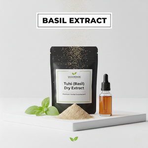 Poudre d'extrait d'herbe de Tulsi sauvage de qualité cosmétique (pureté 99 %) pour la fabrication à grande échelle de produits de bien-être - Product Image 5