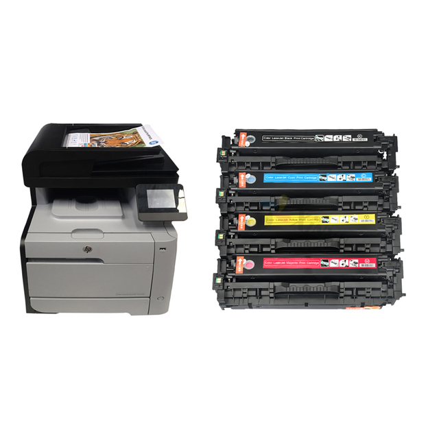 XinYu 312A Toner Cartridge CF380A CF381A CF382A CF383A Compatible for HP Color Laserjet Pro MFP M476dn M476dw M476nw Printer