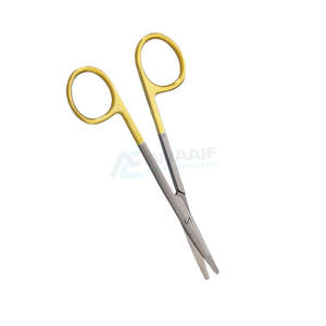 Tijeras quirúrgicas médicas de acero inoxidable de 14cm de alta calidad, tijeras de vendaje romas curvas, fuente de alimentación Manual - Product Image 4