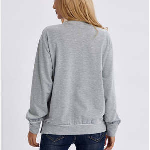 Vente en gros Sweats à capuche à manches longues pour femmes Custom Organic 100% Cotton Hoodie Maternity Gowns Skin-Friendly Loungewear - Product Image 6