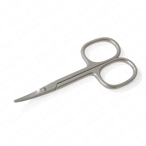 Ciseaux de manucure en acier inoxydable, lame droite, manche rond, manche en plastique durable, 8,8 cm, outil de soin des ongles, précision - Product Image 2