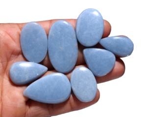 Lote de cabujón de ópalo azul de tamaño libre Natural para la fabricación de joyas, venta al por mayor, Ópalo Owyhee pulida de piedra preciosa, piedra curativa Reiki - Product Image 1