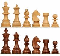 Boîte à échecs de luxe de haute qualité avec des pièces d'échecs en plastique allemand et un plateau pliable en MDF écologique fait à la main