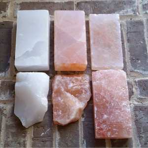 Pierre murale en sel de l'Himalaya naturel coupée sur le côté pour la construction de sauna, salle de massage, panneaux muraux | Sel rose de l'Himalaya 100% pur, export - Product Image 6