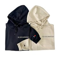 Sweat-shirts à capuche pour hommes, personnalisés, imprimés numériquement DTF, respirants, coupe ample, streetwear, polyester/coton, brodés, écologiques