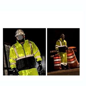 Vêtements de sécurité réfléchissants, veste isolée pour homme, vêtements de travail imperméables d'hiver, sweat à capuche réfléchissant haute visibilité - Product Image 6
