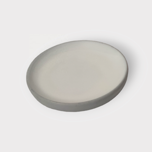 Esmalte blanco de artesanos indios, plato redondo decorativo para servir comida, platos decorativos de madera de mango hechos a mano para Cocina - Product Image 1