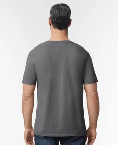 T-shirt décontracté pour homme à col en V, style doux, respirant, 100% coton, coupe ample, manches courtes, vêtements décontractés, RRI-TS-011 - Product Image 4