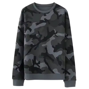 Sweat-shirt à capuche en coton imprimé camouflage pour homme, manches longues, col rond, automne-hiver, vente en gros de mode - Product Image 1