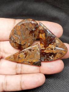 La mejor calidad Natural Aqua Stick Agate Cabochon 5-8mm para anillos personalizados Colgantes y piezas de colección - Product Image 4