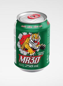 Jugo de Frutas Bajo en Carbohidratos Premium MR 30, Agua con Sabor Natural, Estilo Fruta Deshidratada, 250ml*24 Latas, Empaquetado para Exportación - Product Image 2