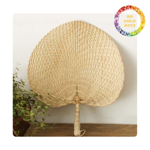 Ventilador de mano de bambú tejido | Ventilador natural ecológico para el verano - Product Image 5