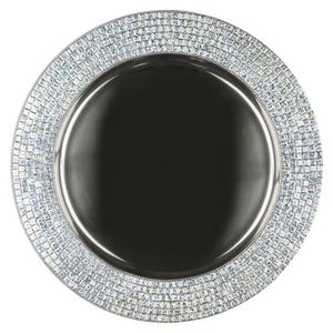 Platos y Vajilla Metálicos Negros para Decoración de Eventos y Fiestas, Tamaño y Color Personalizables - Product Image 5