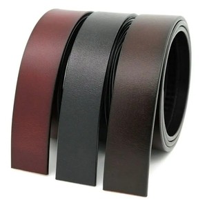Ceinture en cuir pour hommes, sangle à boucle automatique personnalisée sans boucle, ceinture d'affaires de ceinture automatique en cuir de vachette - Product Image 1
