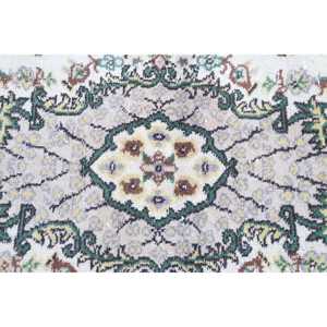 Alfombra Vintage de 3.8x6.9 pies (117x211 cm), Alfombra Turca con Rayas Verdes - Product Image 5