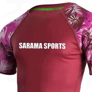 Rashguard de MMA para Hombre, Hecho a Medida, Precio de Fábrica al por Mayor, Rashguard de Jiu Jitsu de Manga Corta de Alta Calidad para Hombre - Product Image 5