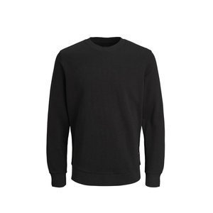 Sweat-shirt polaire uni à col rond pour homme, design tendance 2026, fabrication OEM sur mesure, manches longues, basiques, livraison DDP - Product Image 1