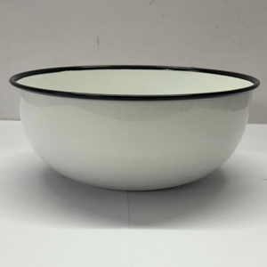 Plateau de service minimaliste en métal laqué blanc brillant de taille moyenne pour salle à manger cuisine restaurants artisanat par WB INC INDIA - Product Image 1