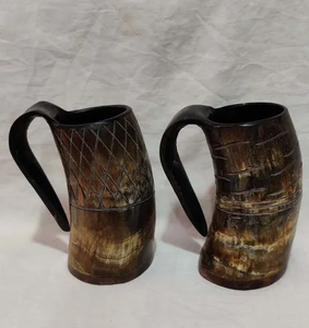 Taza de Cuerno de Búfalo de Agua Recién Llegada para Accesorios de Bar, Artesanía al Precio Más Bajo con Asa, Taza de Café de Cuerno - Product Image 5