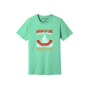 Camiseta informal de algodón 100% con impresión de temas de Buda en 3D, 12 opciones de color, 160-180, colocación de diseño personalizable GSM pesado - Product Image 3