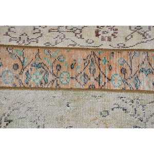 1.8x4.3 ft Rug, Turkish Vintage Rug, <b>Brown</b> <b>Wool</b> Rug - Product Image 4