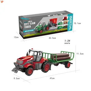 1:24 टिम्बर ट्रांसपोर्ट ट्रक डाइकास्ट ब्रिंक्वेडो कार फनी फार्म किसान कार ट्रक मॉडल खिलौना ट्रैक्टर बच्चों की मिनी कार बच्चों के लिए