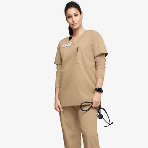 Trajes de fregado de manga corta y larga personalizados, uniformes de hospital para hombres y mujeres, uniformes médicos de hospital - Product Image 3