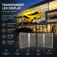Écran LED Transparent TOPvision Anti-Humidité SMD1921 avec SDK pour Affichage en Libre-Service, Durée de Vie de 100 000 Heures pour Vitres Extérieures