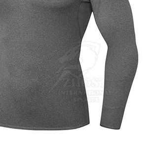 Chemises de compression avec logo personnalisé, matière légère et extensible, séchage rapide, coupe performante pour la gym, les exercices et les vêtements de sport. - Product Image 5