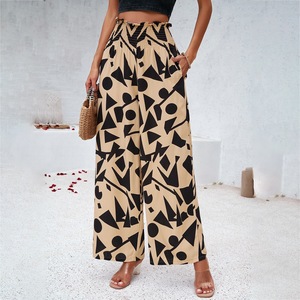 <span class=keywords><strong>Pantaloni</strong></span> larghi da donna con stampa floreale <span class=keywords><strong>a</strong></span> gamba larga <span class=keywords><strong>pantaloni</strong></span> larghi larghi larghi da donna di alta qualità 100% Rayon <span class=keywords><strong>pantaloni</strong></span> <span class=keywords><strong>lunghi</strong></span> <span class=keywords><strong>Palazzo</strong></span> - Product Image 5
