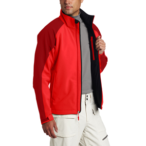 OEM Custom Softshell Windbreaker Jacket for Men 4-Way Stretch Woven Breathable Pattern for Winter Camping Hiking <b>Work</b> with Logo - Product Image 2