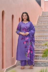 Venta al por mayor de ropa India pakistaní algodón impreso Digital Kurti Bottom Dupatta Casual Party Wear catálogo completo disponible - Product Image 4