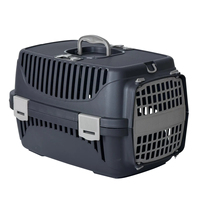 Sac à dos de transport Afossa écologique en métal et plastique à 2 portes pour petits chiens et chats, utilisation extérieure, transport aérien, fermeture à bouton-pression, 33x48x31cm
