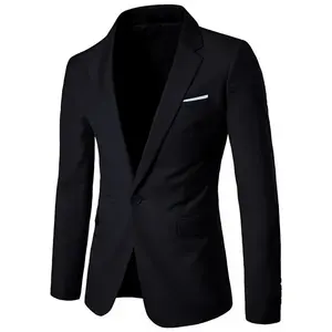 出口导向纯色高级男式西装外套定制设计纽扣飞透气孟加拉国男式套装