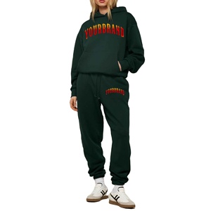 High Quality Polyester/Cotton Winter Women's Tracksuit Custom Printed Logo <b>Plus</b> <b>Size</b> Heavyweight Boxy Fit Solid Color at Nurak - Product Image 3